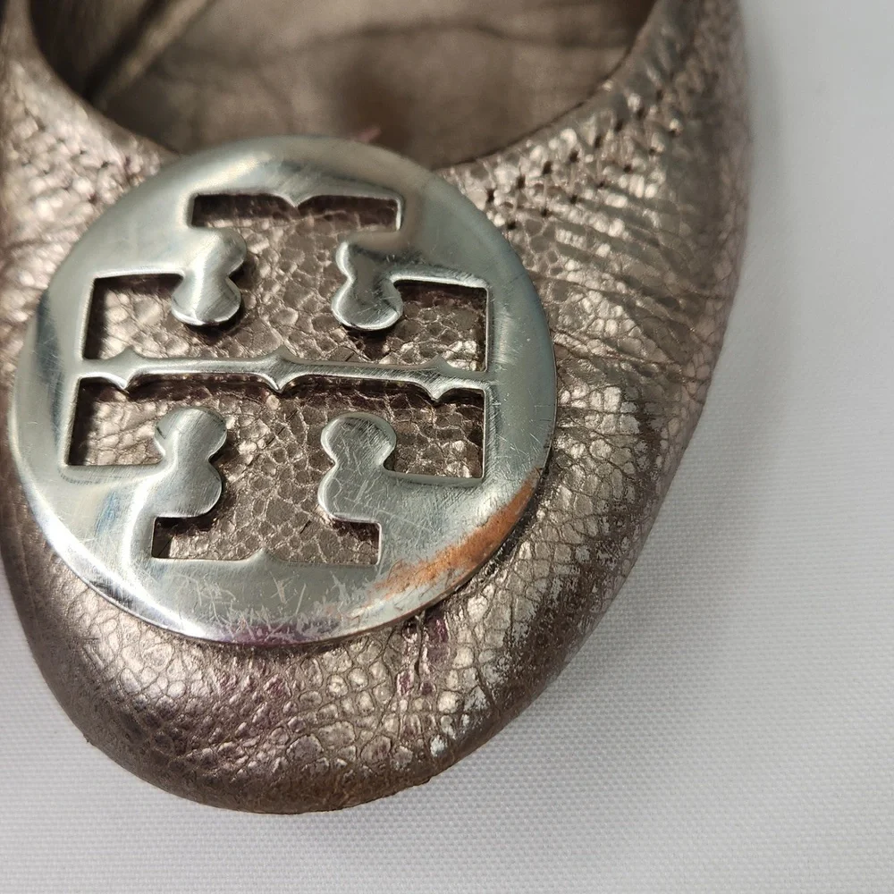 Tory Burch Bronze Ballet‎ Flats